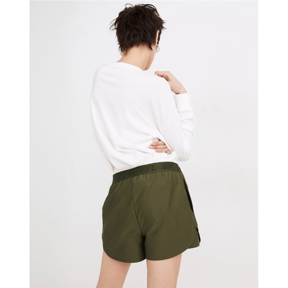 MADEWELL | MWL Allways Pull On Shorts Size Small NWT Kale Green - Picture 2 of 11